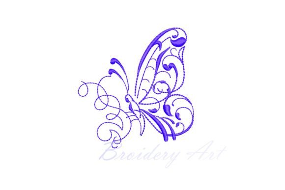 Butterfly Tattoo Embroidery Design