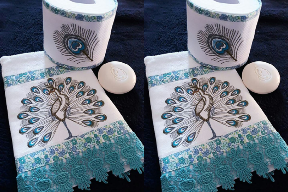 Cute Peacock Embroidery