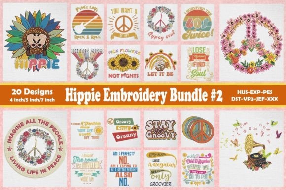 Hippie Embroidery Bundle 2