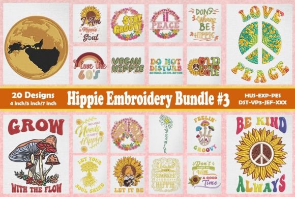 Hippie Embroidery Bundle 3